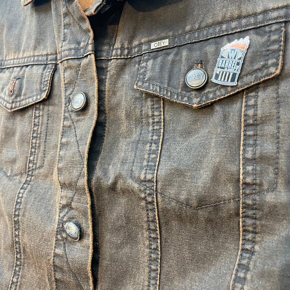 OBEY denim vest military - Picture 6 of 6
